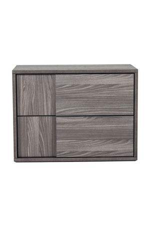   2-Drawer Gray Elm Nightstand | Oroa.com