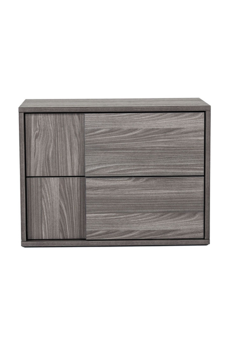   2-Drawer Gray Elm Nightstand | Oroa.com