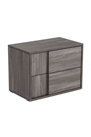   2-Drawer Gray Elm Nightstand | Oroa.com