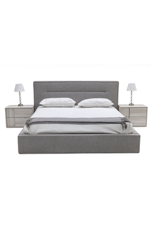   Gray Upholstered Bed | Oroa.com