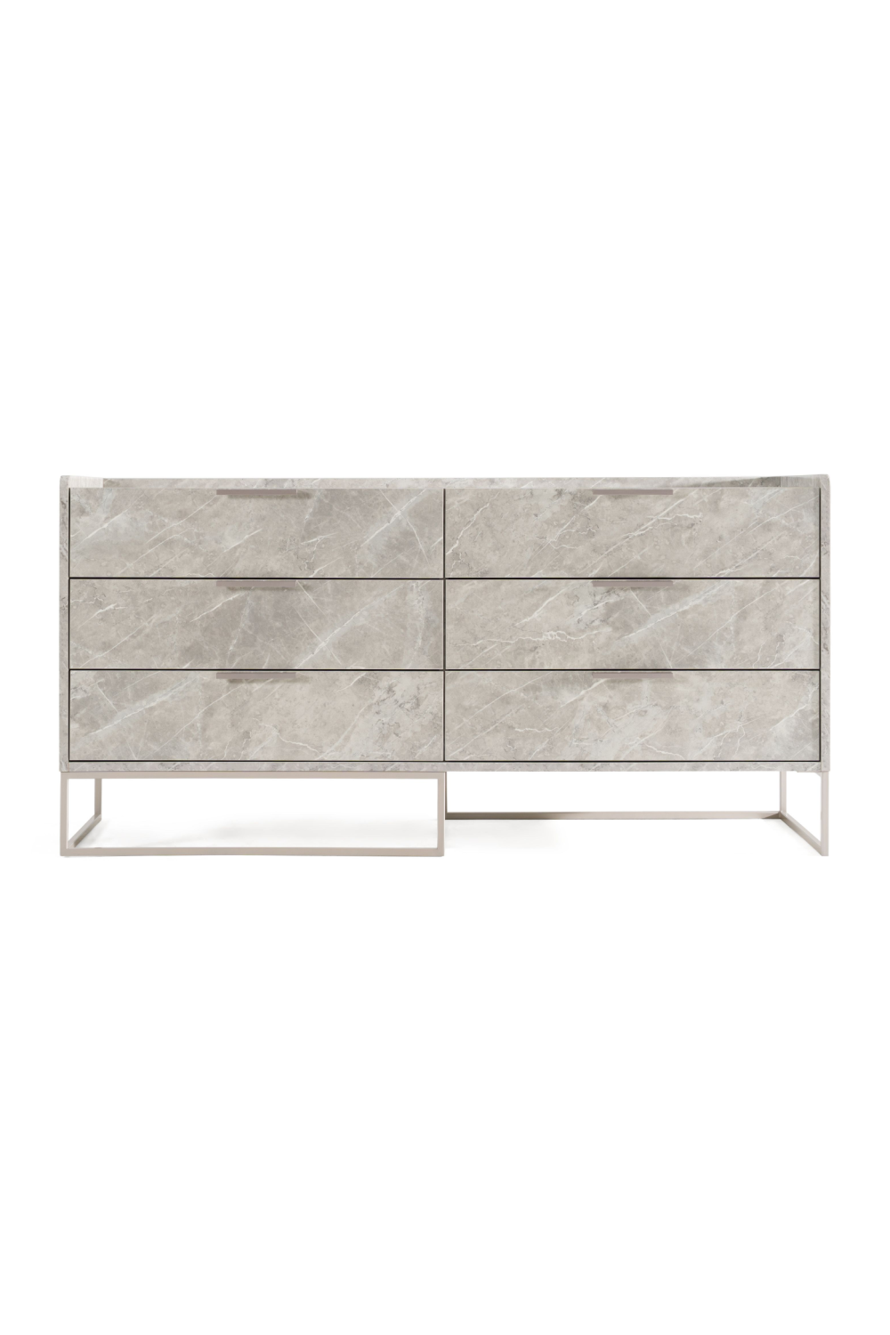   Gray Marble 6-Drawer Dresser | Oroa.com