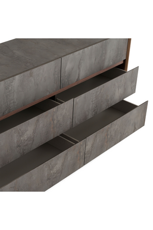   Gray Stucco 6-Drawer Dresser | Oroa.com