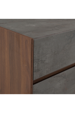   Gray Stucco 2-Drawer Nightstand | Oroa.com