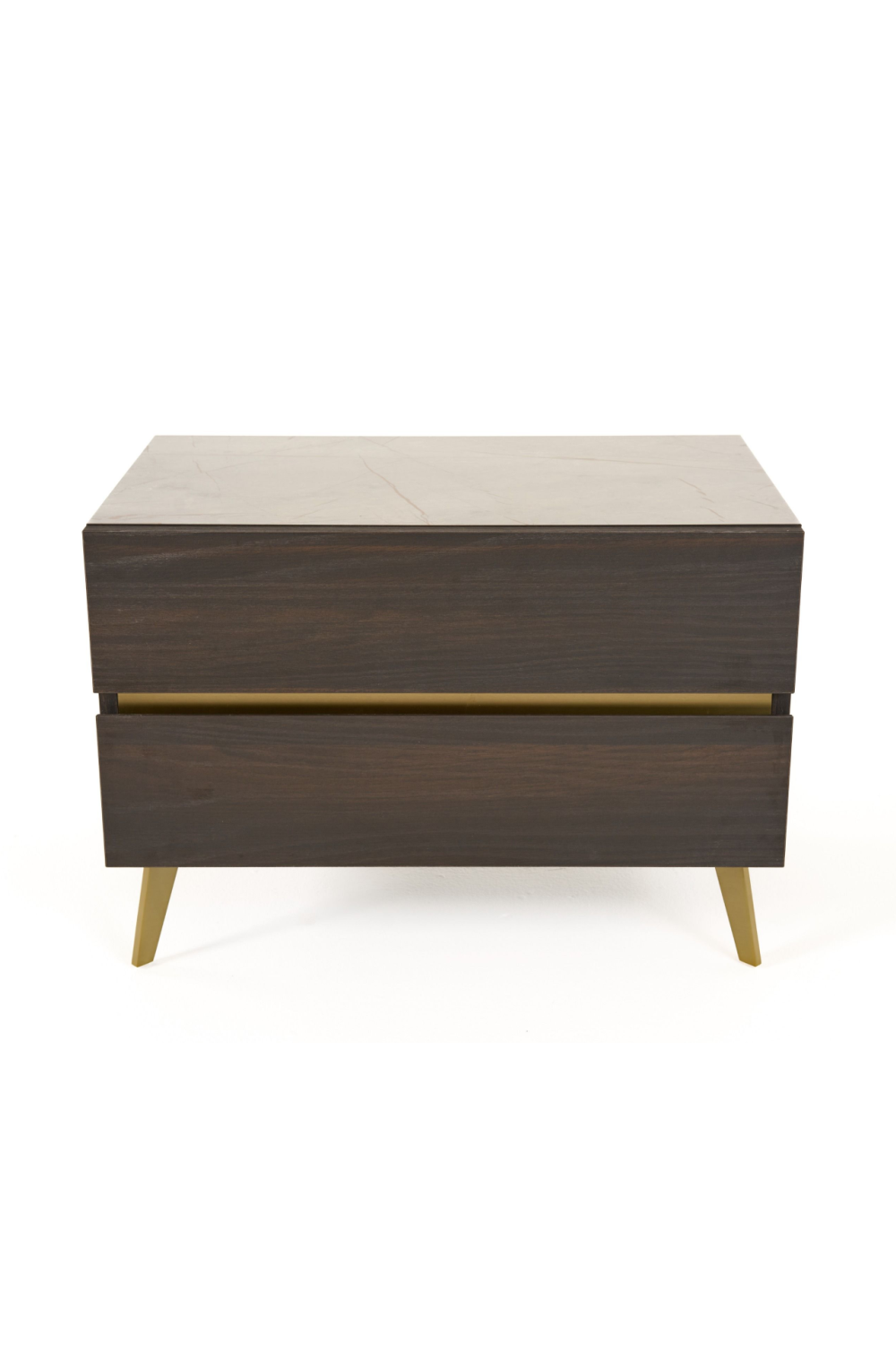   Velondra - Modern Eucalypto + Marble Bed with Two Nightstands | Oroa.com