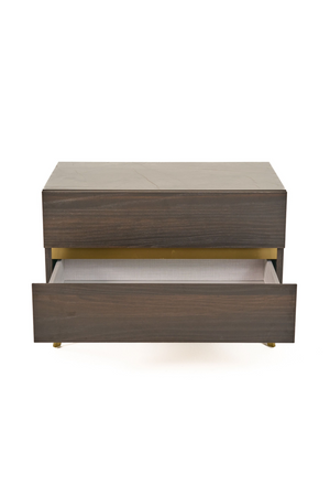   Velondra - Modern Eucalypto + Marble Bed with Two Nightstands | Oroa.com