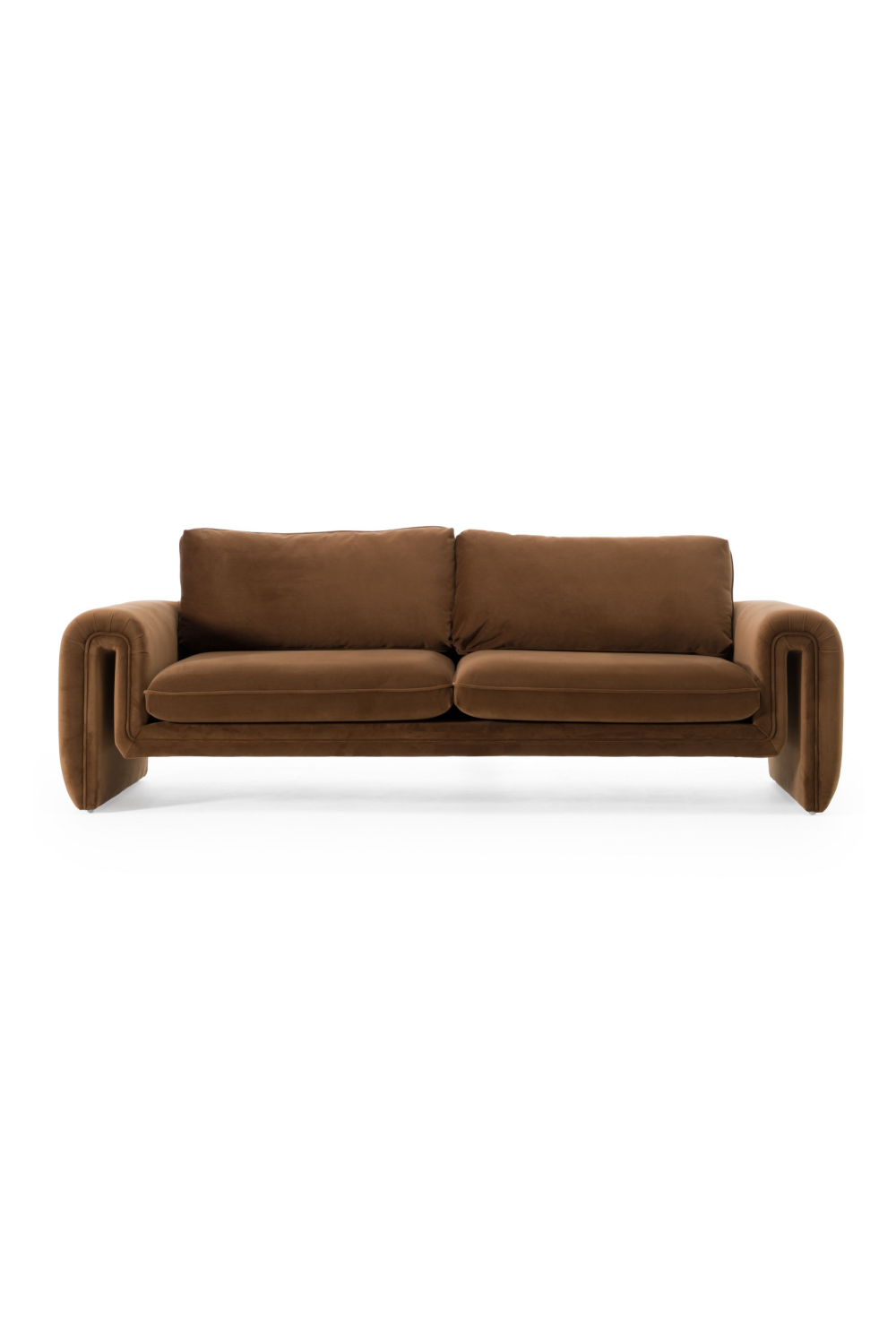   Brown Velvet Sofa | Oroa.com