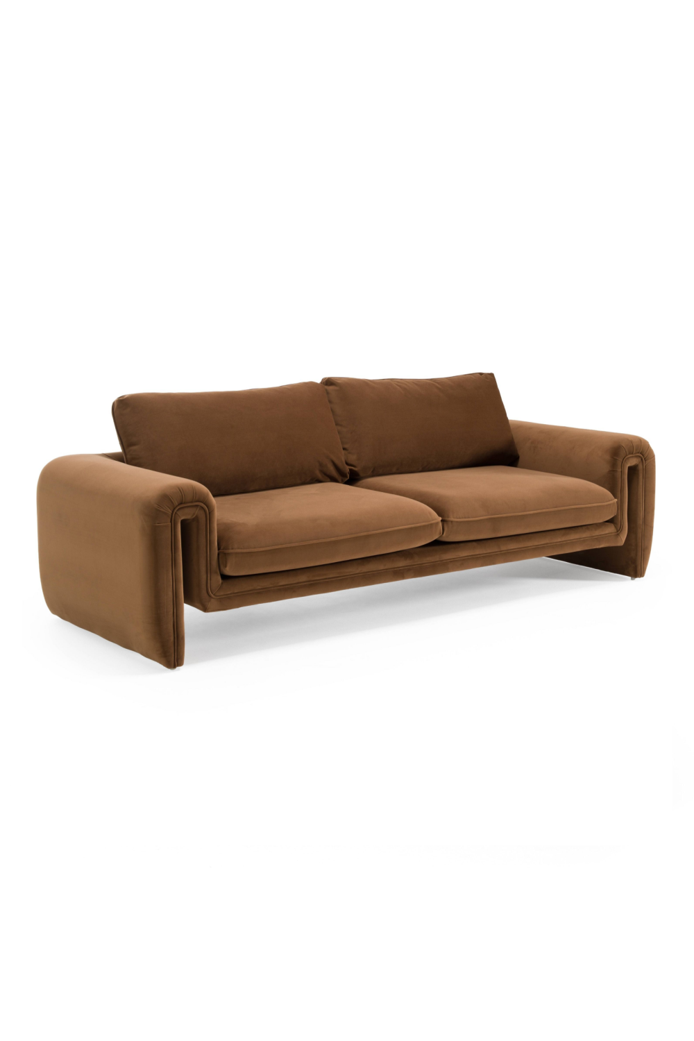   Brown Velvet Sofa | Oroa.com