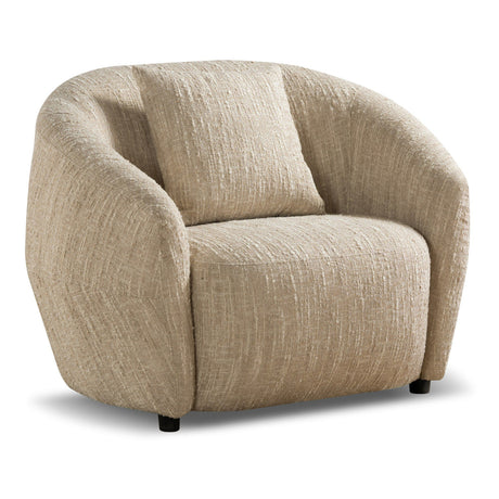   Modern Beige Fabric Accent Chair | Oroa.com