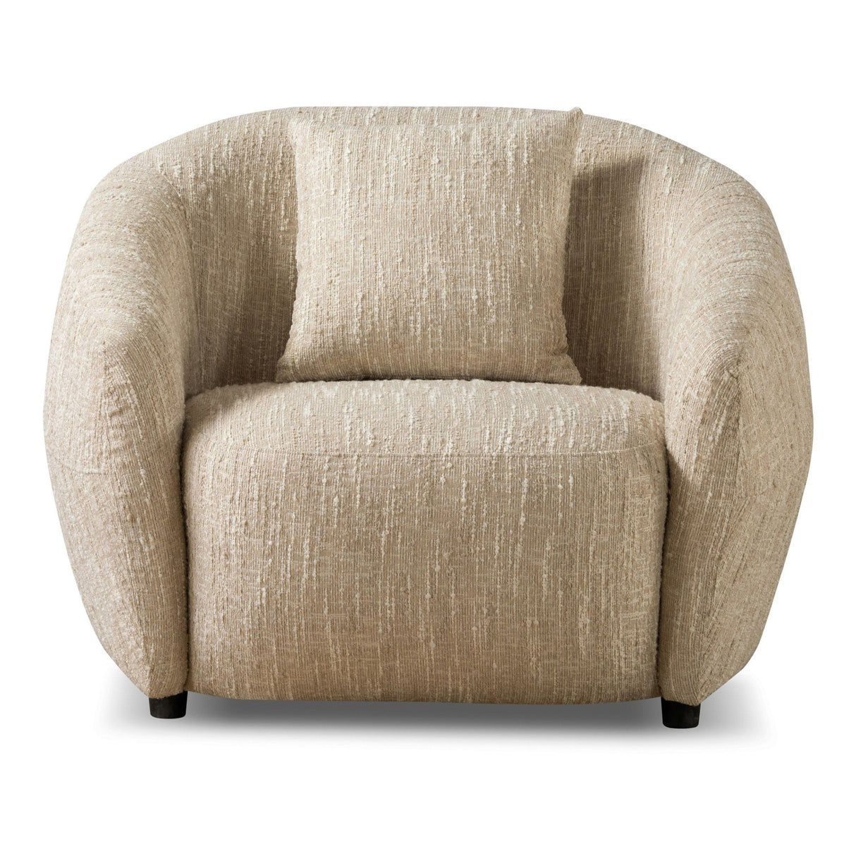   Modern Beige Fabric Accent Chair | Oroa.com