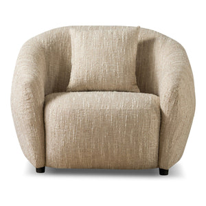   Modern Beige Fabric Accent Chair | Oroa.com