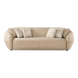   4 Seater Beige Fabric Sofa | Oroa.com