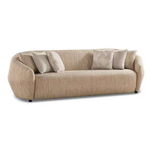   4 Seater Beige Fabric Sofa | Oroa.com