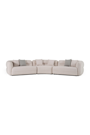   White Curved Sectional Sofa | Oroa.com