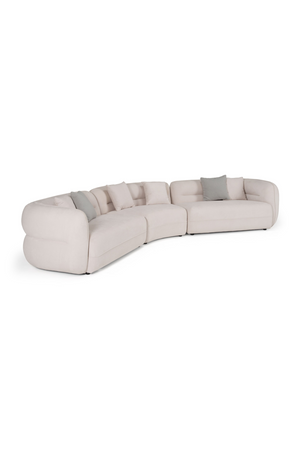   White Curved Sectional Sofa | Oroa.com