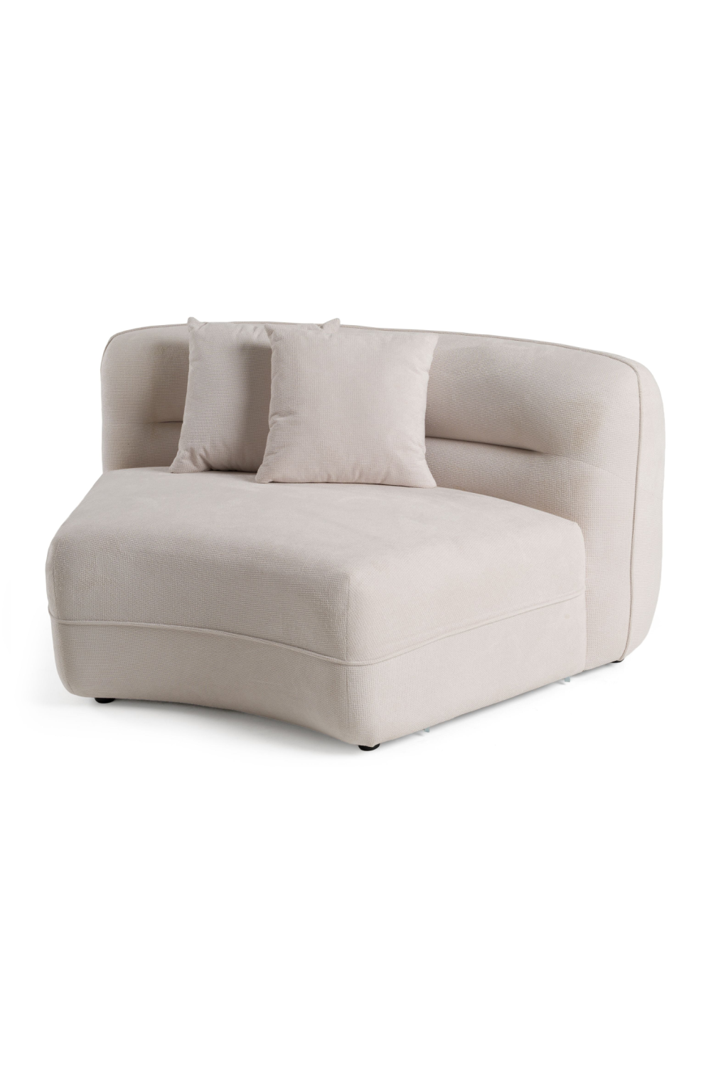   White Curved Sectional Sofa | Oroa.com