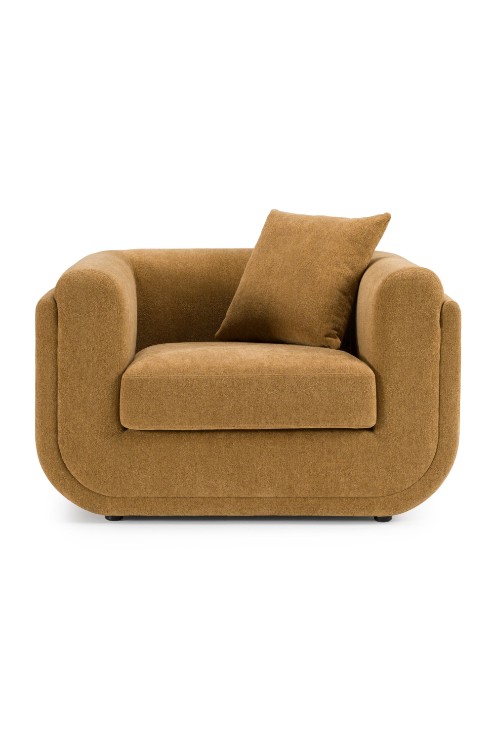   Orange Fabric Lounge Chair | Oroa.com