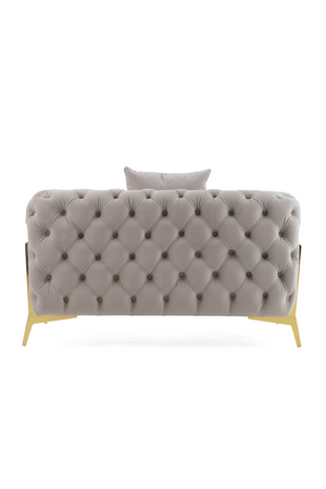   Button-Tufted Velvet Lounge Chair | Oroa.com