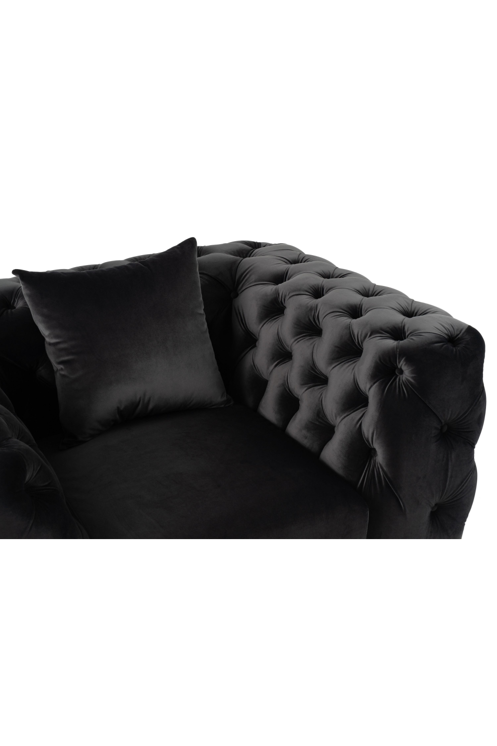   Button-Tufted Velvet Lounge Chair | Oroa.com
