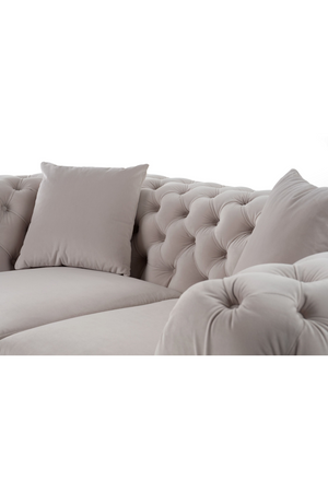   Button-Tufted Velvet Loveseat | Oroa.com