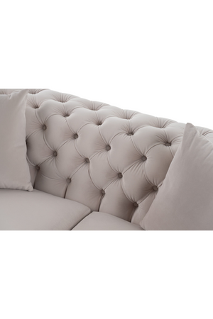   Button-Tufted Velvet Loveseat | Oroa.com