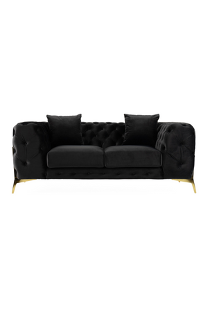   Button-Tufted Velvet Loveseat | Oroa.com