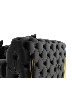   Button-Tufted Velvet Loveseat | Oroa.com