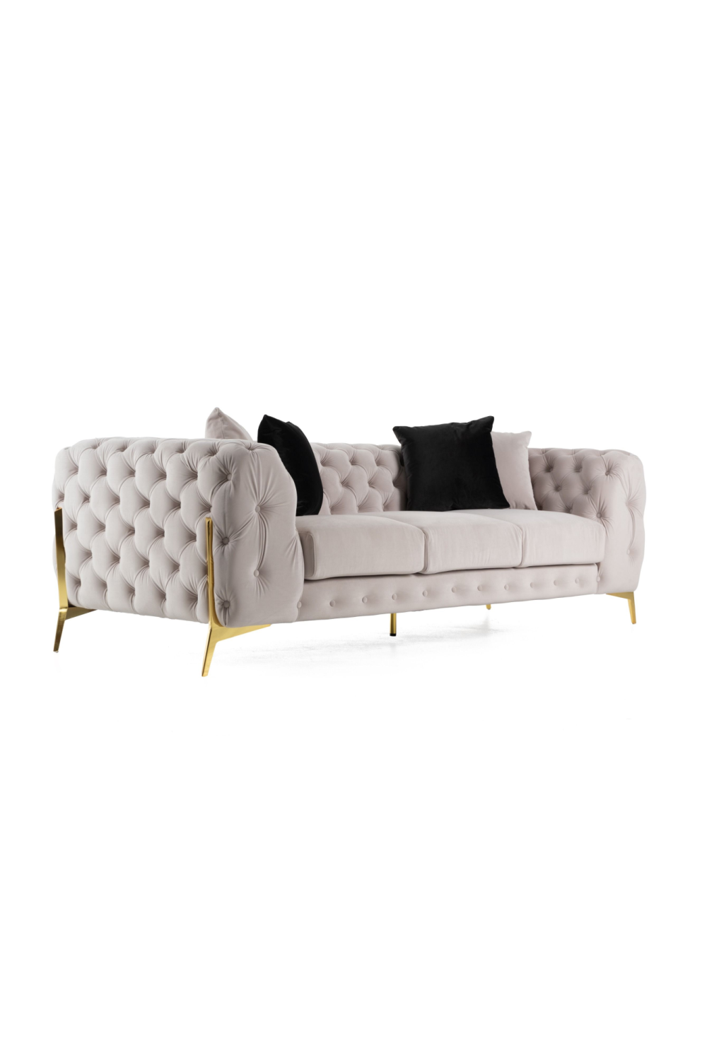   Button-Tufted Velvet Sofa | Oroa.com
