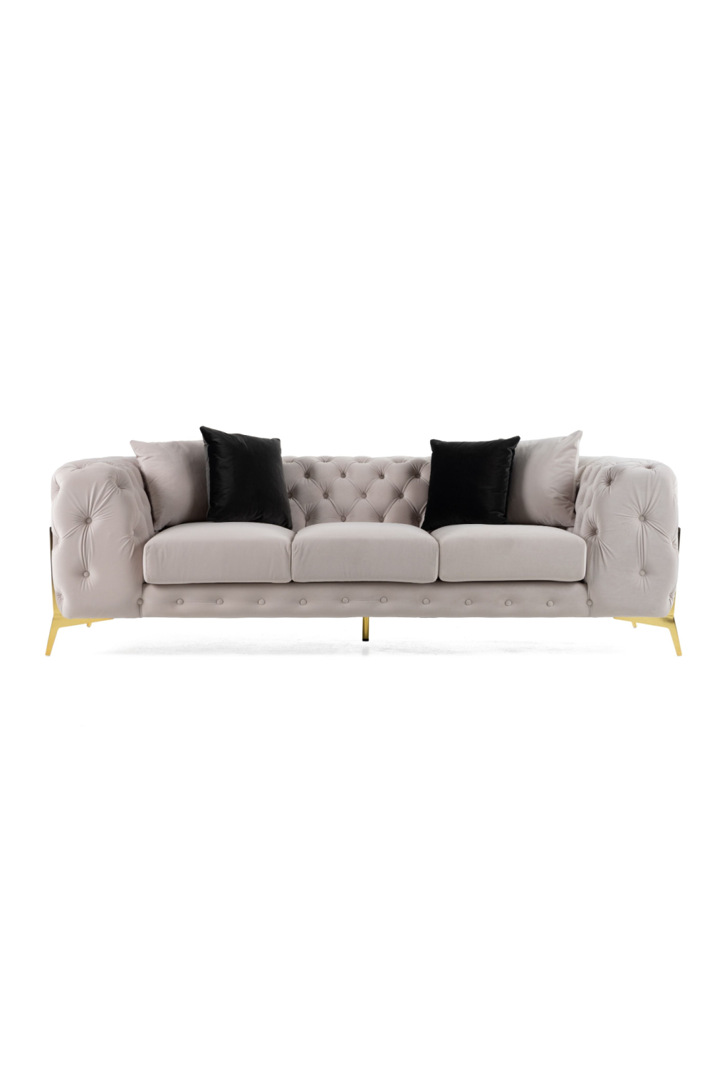   Button-Tufted Velvet Sofa | Oroa.com