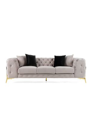   Button-Tufted Velvet Sofa | Oroa.com