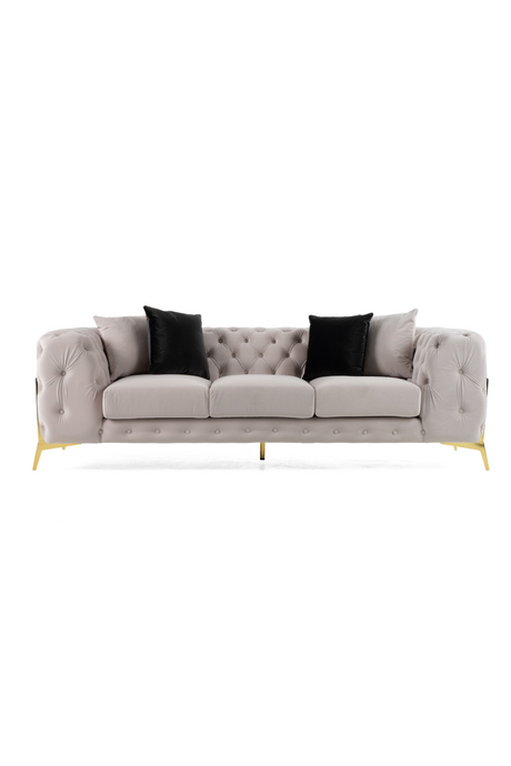   Button-Tufted Velvet Sofa | Oroa.com