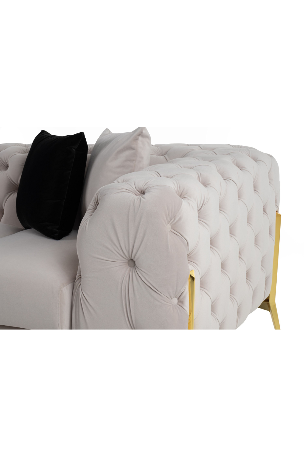   Button-Tufted Velvet Sofa | Oroa.com