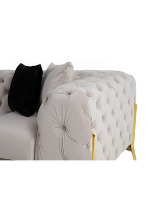   Button-Tufted Velvet Sofa | Oroa.com
