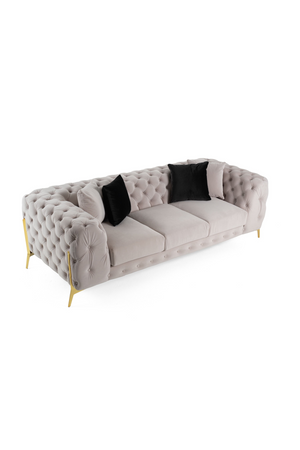   Button-Tufted Velvet Sofa | Oroa.com