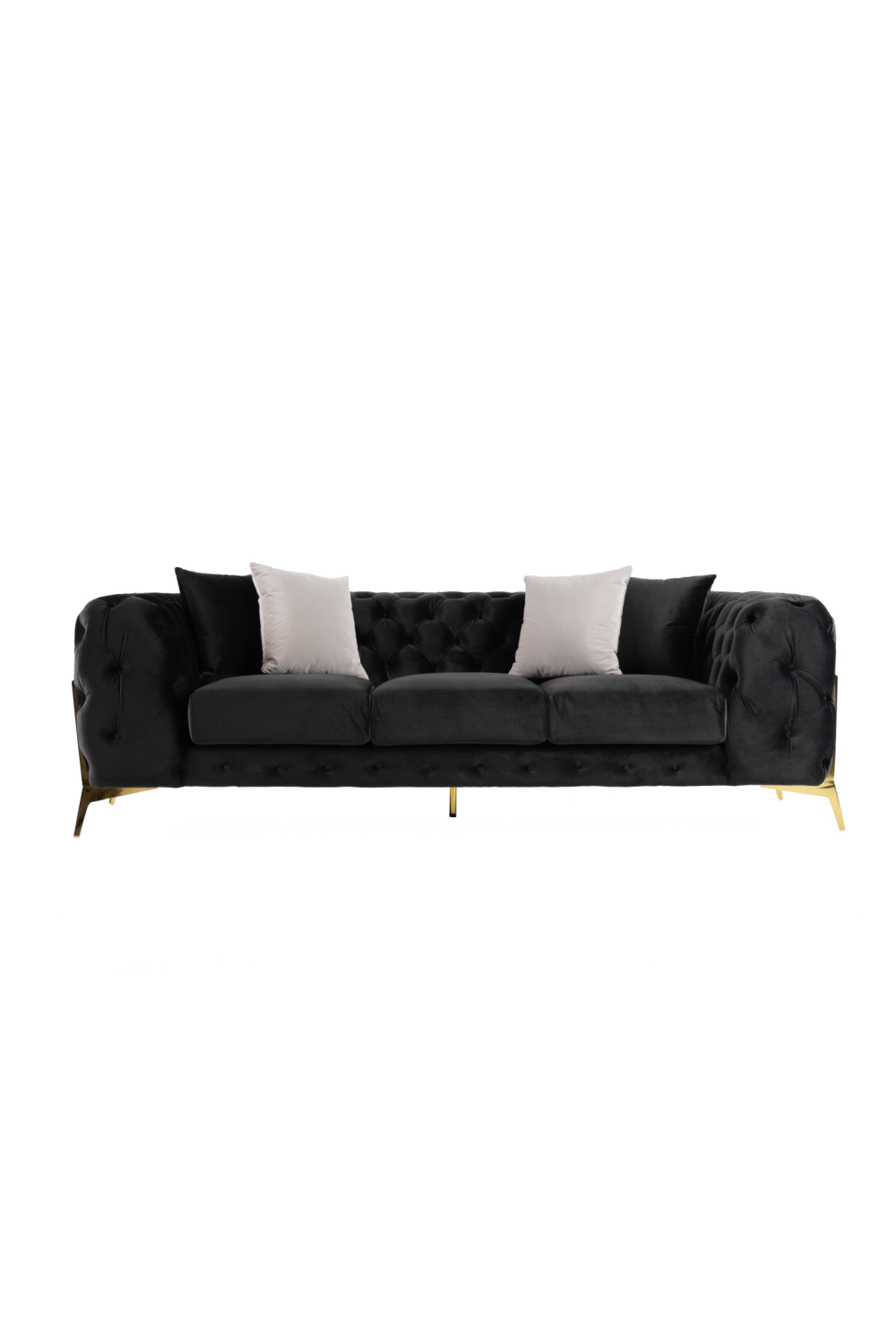   Button-Tufted Velvet Sofa | Oroa.com