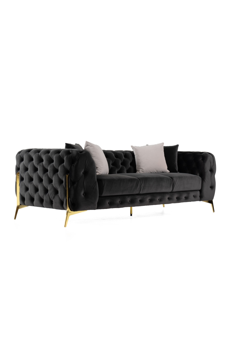  Button-Tufted Velvet Sofa | Oroa.com