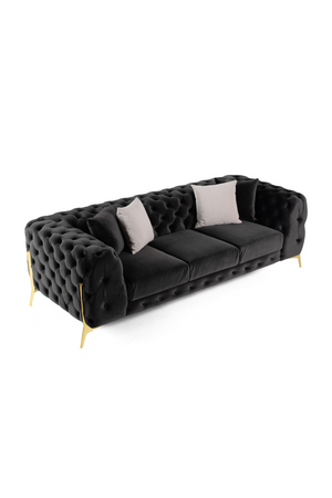  Button-Tufted Velvet Sofa | Oroa.com