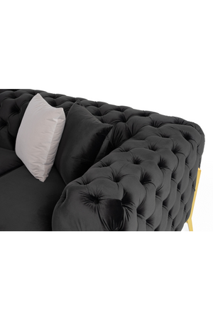   Button-Tufted Velvet Sofa | Oroa.com