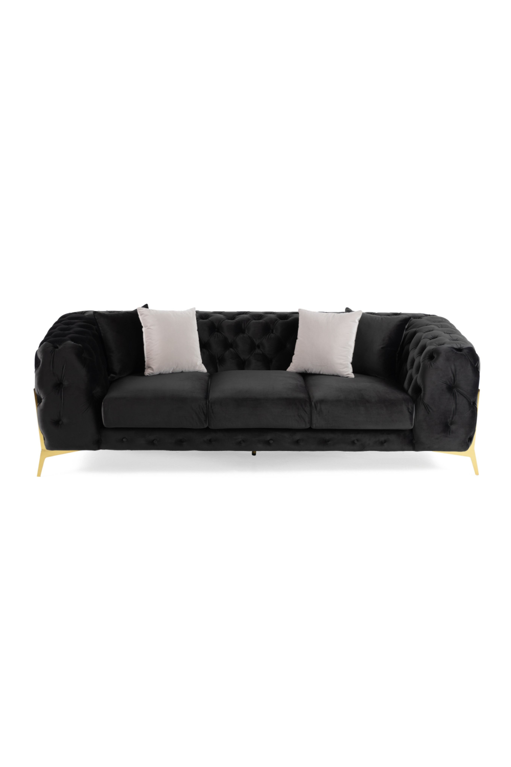   Button-Tufted Velvet Sofa | Oroa.com