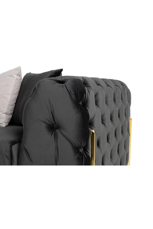   Button-Tufted Velvet Sofa | Oroa.com