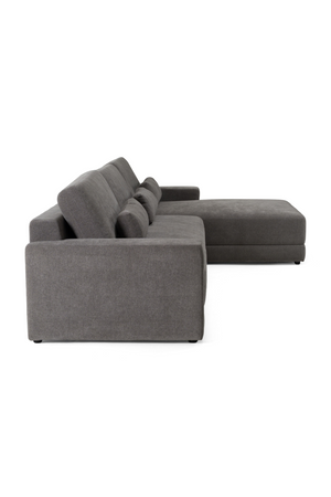   Gray Right-Facing Sectional Sofa | Oroa.com