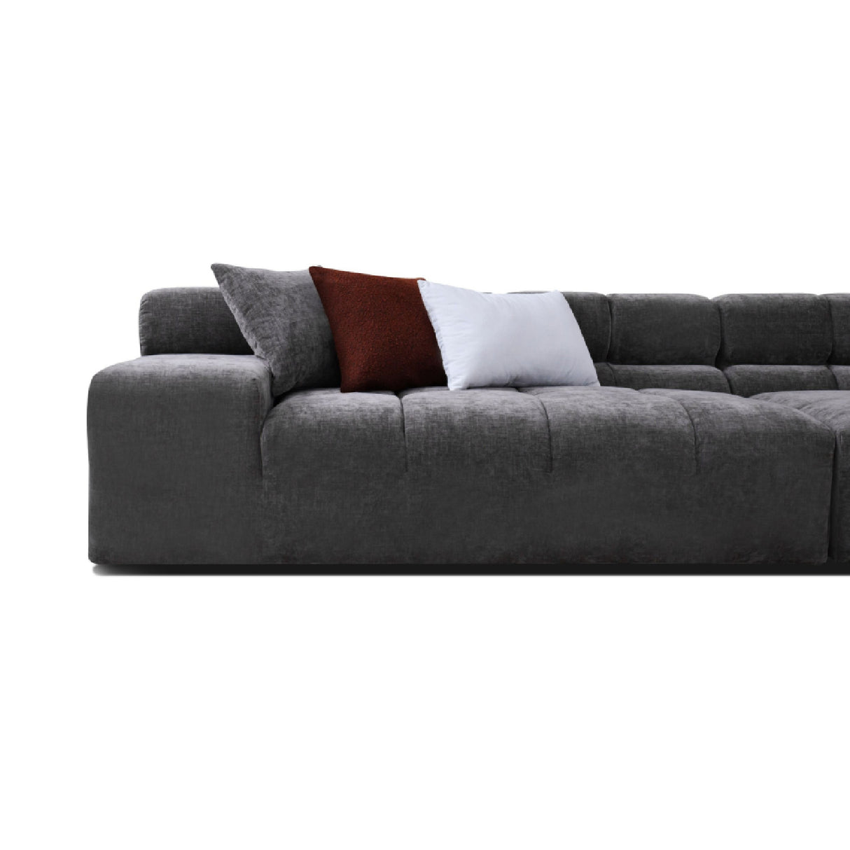   Gray Tufted Sofa | Oroa.com