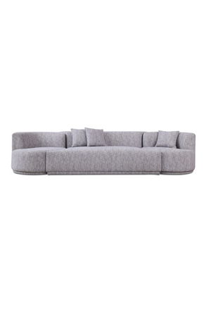   Gray 4-Seater Sofa with Swirling Chairs | Oroa.com