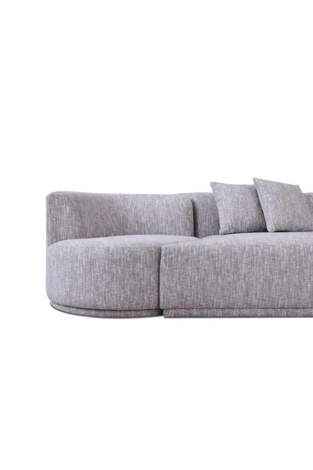   Gray 4-Seater Sofa with Swirling Chairs | Oroa.com