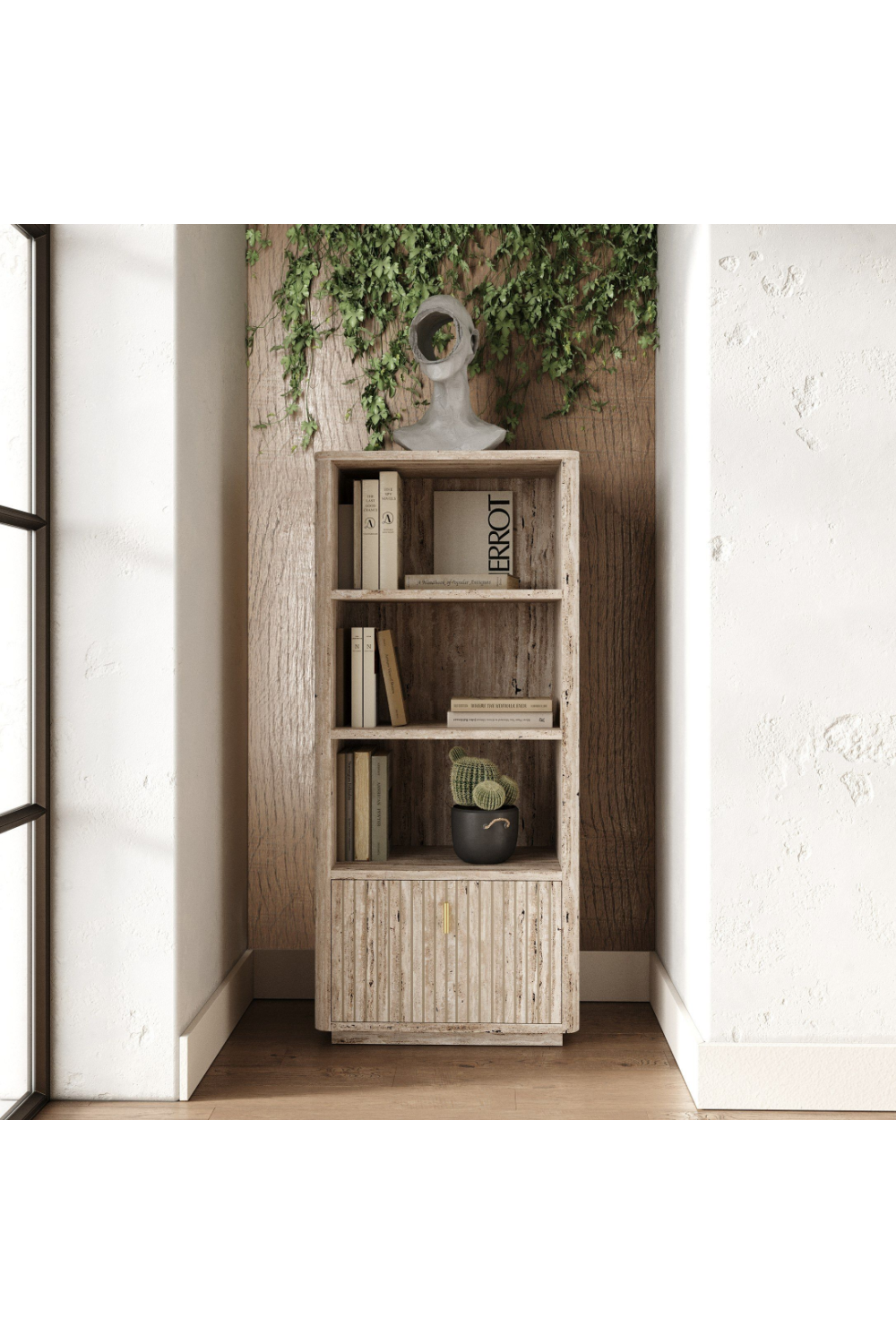   Travertine Vertical Bookcase | Oroa.com