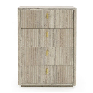   Travertine 4-Drawer Desk | Oroa.com