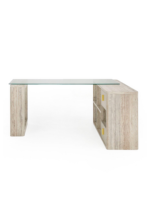   Travertine Reversible Desk | Oroa.com