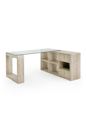   Travertine Reversible Desk | Oroa.com