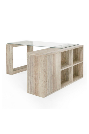   Travertine Reversible Desk | Oroa.com