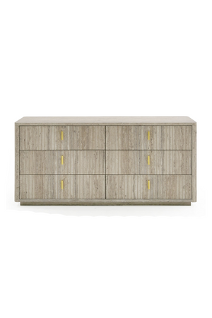   Travertine 6-Drawer Dresser | Oroa.com