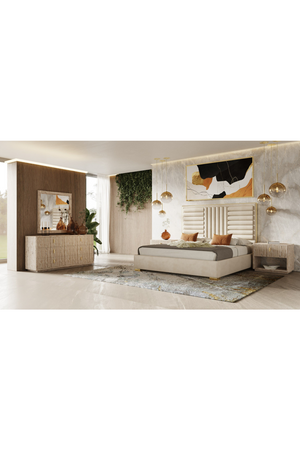   Travertine Inspired 1-Drawer Nightstand | Oroa.com